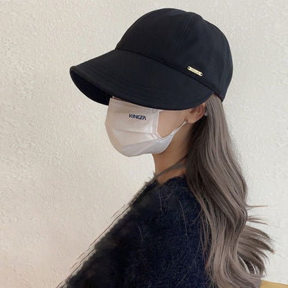 Foldable Wide Brim Sun Hat Drawstring Adjustable Caps for Men Women Beach Hats Summer Quick-drying Visors Fisherman Cap