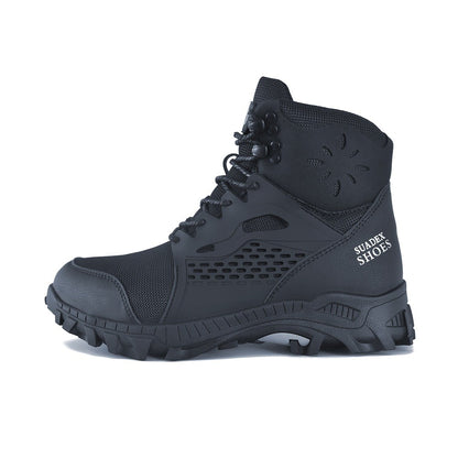 Botas de segurança SUADEX S1 Masculinas Sapatos de trabalho Biqueira de aço anti-esmagamento Sapatos de segurança de trabalho Masculino Feminino Botas antiderrapantes Tamanho EUR 37-48