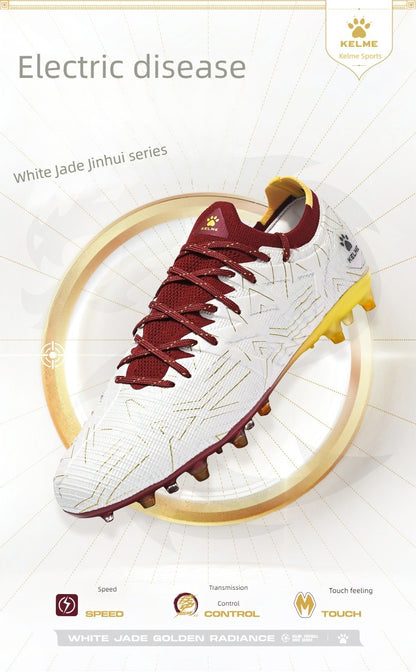 KELME Adult football boots Men's Disease Electric 3.0 Short Spikes Soccer shoes Children's MG Professional Match Training Shoes