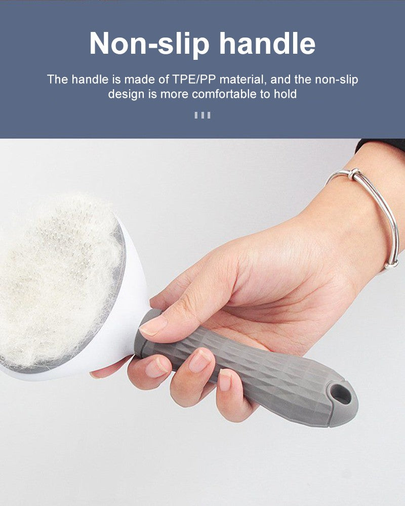 Escova Removedora de Pelos de Cães e Gatos Pente de Higiene e Cuidados para Cães de Pelo Longo Remove Pelos Escova de Banho para Cães Artigos para Cães