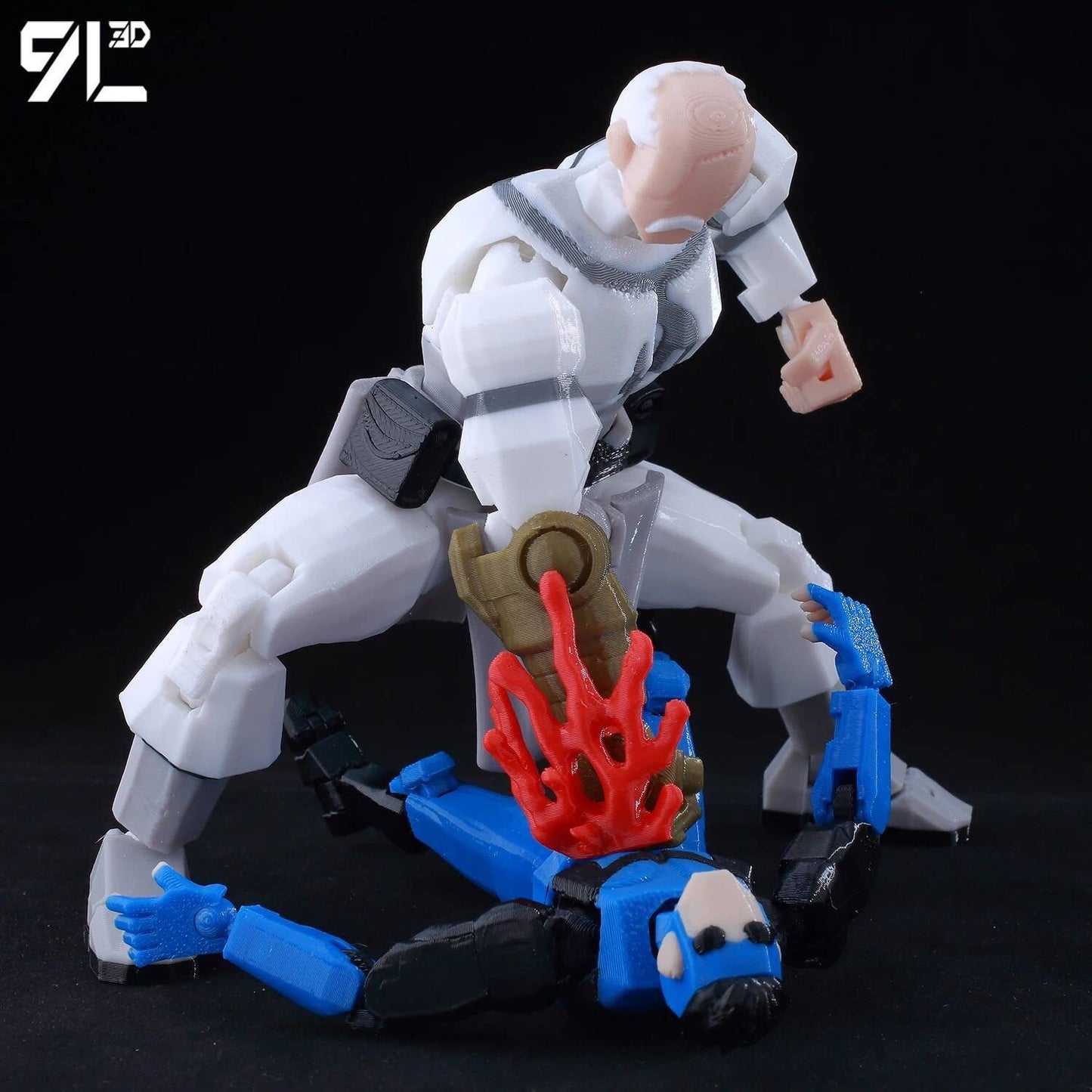 9L3D Impresso Invencível Menino Lucky13 Dummy13 Conquistar LEX Allen Super-heróis Anime Brinquedos Bonecos de Ação Modelo de Manequim Enfeites