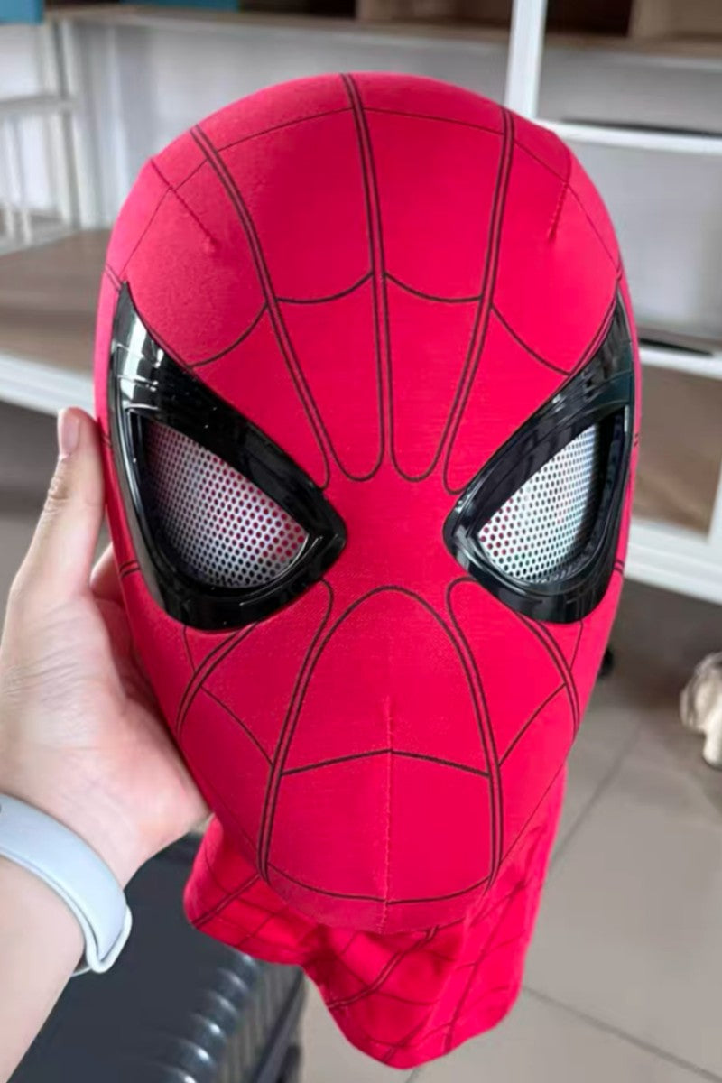 Promoção Máscara Capacete Homem-Aranha Espetacular da Marvel Colecionável Cosplay com Olhos Luminosos e Controle de Anel Elétrico