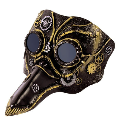 New Long Nose Plague Doctor Mask Gothic Steampunk Plague Mask Party Dress-up Proboscis Halloween Cosplay Mask