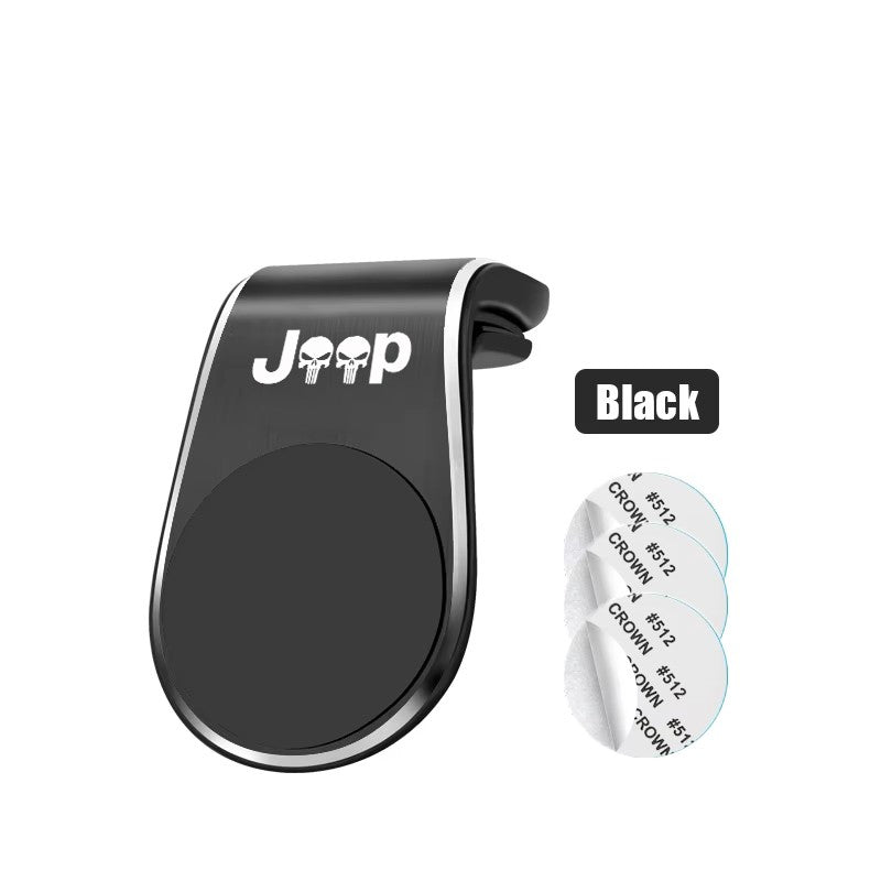 Magnetic Car Phone Holder Air Vent Clip Mount For Jeep Renegade Compass Grand Cherokee Wrangler jk Gladiator Car Accessories