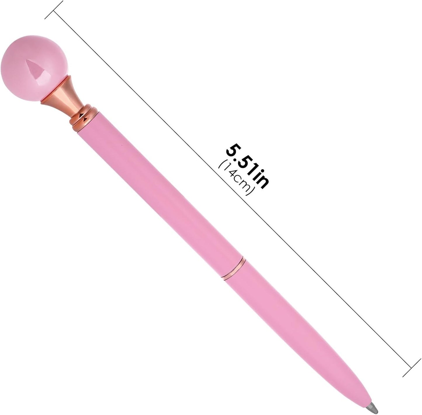 Pearl Pen Ballpoint Pens Signature Pens 1.0mm Black Ink Advertising Gift Pen for Office Home Party Christmas Birthday(3Pcs)