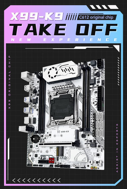 MACHINIST K9 X99 Motherboard Support TPM 2.0 intel Xeon E5 V3/V4 LGA 2011-3 CPU and DDR4 RAM NVME M.2 Four channel memory
