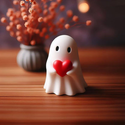 Cute Ghost Statuet Halloween Creative Ghost Ornament Home Garden Decoration