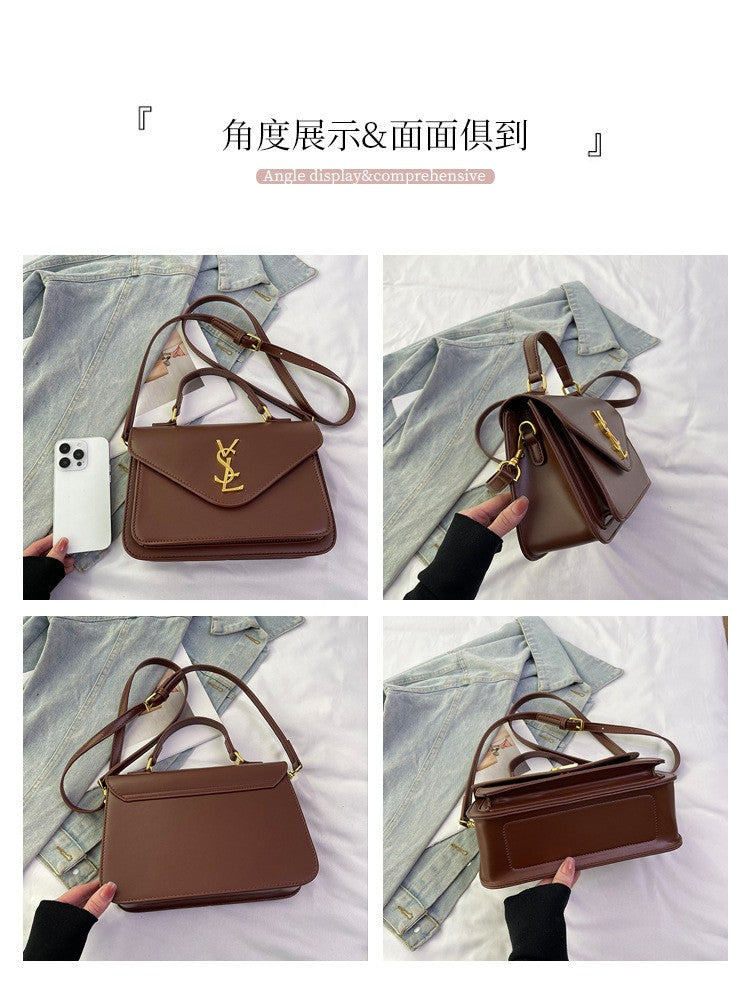 2025 New Retro Small Square Bag Leisure Bag Single Shoulder Crossbody Bag Versatile Commuter Postman Bag