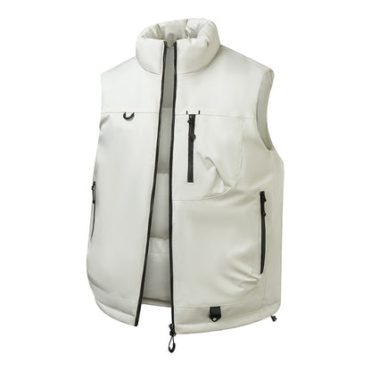 Colete Masculino e Feminino para Pesca ao Ar Livre Casual Corta-Vento Respirável Quente Macio e Confortável para Inverno à Prova de Frio Roupa de Algodão Respirável