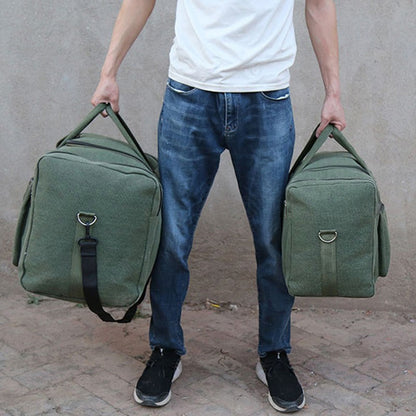 Large Canvas Travel Duffel Bag Waterproof Men's Shoulder Luggage Storage Bags Outdoor Trainning Fitness Sports Handbag XA927D