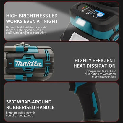 Makita Brushless 2000Nm Alto Torque Chave de Remoção de Reparo de Pneu de Carro Air Cannon Ferramenta Elétrica 18V Bateria Makita Aplicável Uso Doméstico Faça Você Mesmo
