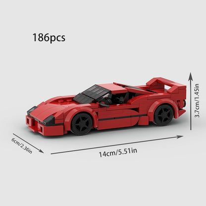 MOC Carro Esportivo de Corrida Veículo Cidade Speed Racer Modelo Técnico Blocos de Construção Tijolos Supercarro F1 Brinquedos Infantis Presentes para Meninos NSX