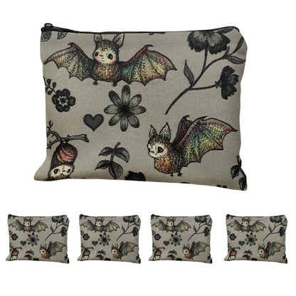 New Trendy Zipper Pouch Nature Moon Phase Simple Modern Cosmetic Bag Durable Boho Tarot Pouch Halloween