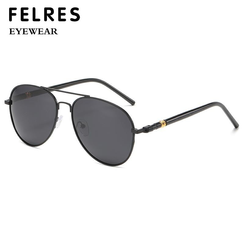 Pilot Men Classic Prescription Reading Sunglasses Black Lens Finished Presbyopic Readers Shade Outdoor Sun Glasses +1.0 to +4.0