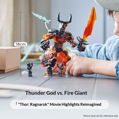LEGO Blocos de Montar 76289 Batalha de Thor Boneco Boneca Menino e Menina Blocos de Montar Brinquedo Infantil Presente