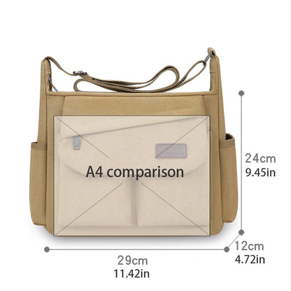 Men's crossbody bag, multi pocket design - large capacity shoulder bag - outdoor essentials, functional storage, city commuters