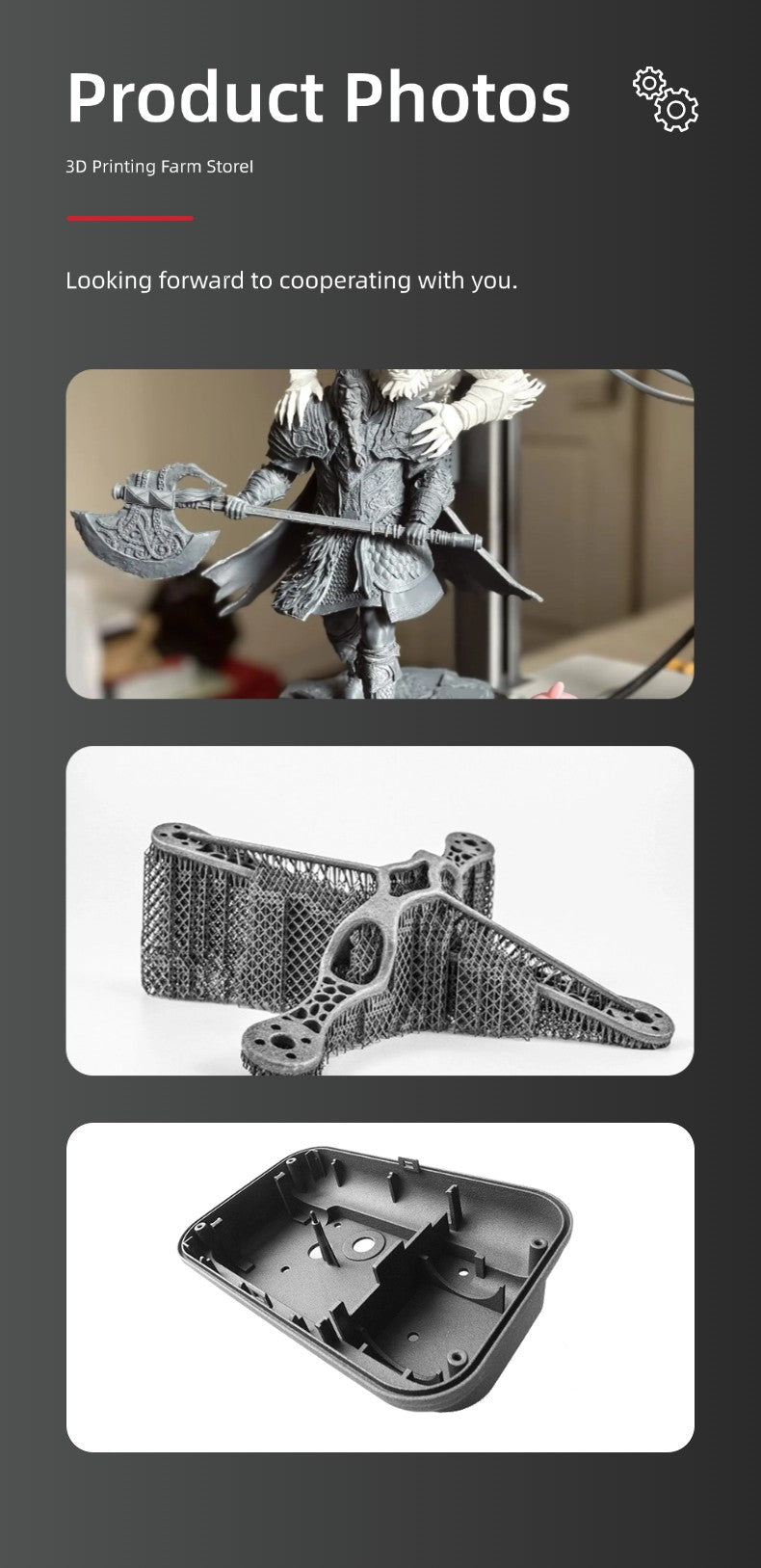 Custom 3D Print service SLM Metal MJF Nylon Manufacturing Plastic SLA Resin SLS TPU  Aluminum Stainless Steel Titanium ABS Parts