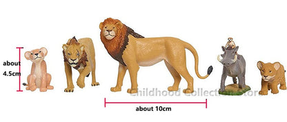 Disney O Rei Leão Action Figure Brinquedos Jovem Simba Nala Scar Pumbaa Timon Anime Figuras Brinquedos Bonecos Colecionáveis Presentes para Crianças