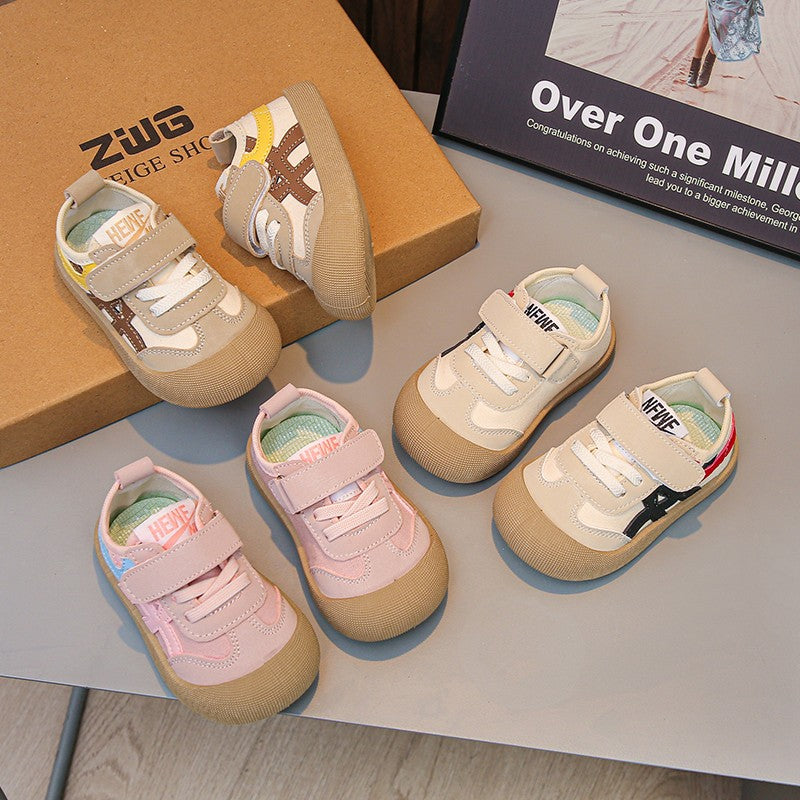 2025 Girls  Autumn New Style Soft Bottom Dequn Shoes for Toddlers  Learning to Walk Shoes Children's Footwear Kids Shoes