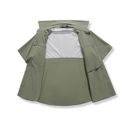 Men's Breathable Short Sleeve Shirt Men Casual Tactical Cargo Shirts Summer Quick Dry Hiking Work Shirts for Man Short-sleeved