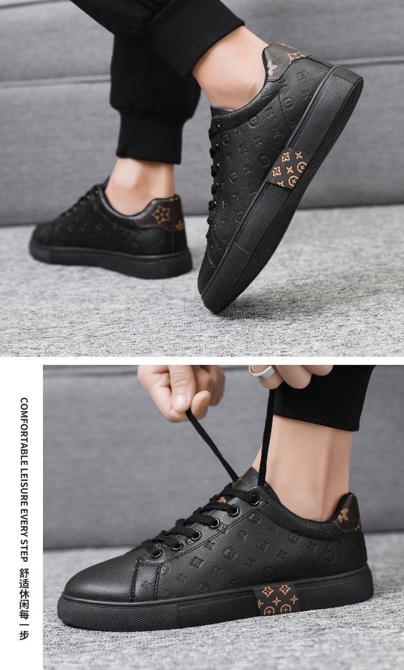 Brand Men Leather High-Top Skateboarding Shoes Men's Sneakers Male Flats Non-Slip Sport Shoes Zapatillas Hombre Mens Footwear