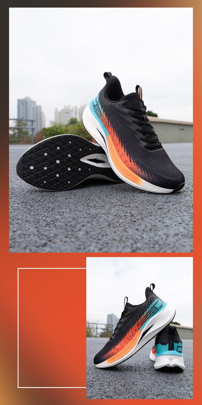 Baasploa Men Jogging Sports Shoes Carbon Plate Professional Cushioning Sneakers Male Outdoor Breathable Non Slip Running Shoes