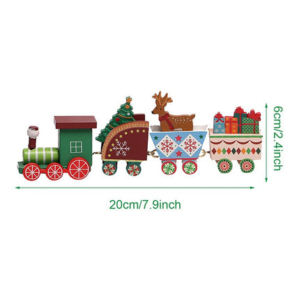 Wooden/Plastic Train Christmas Ornament Merry Christmas Decoration For Home 2025 Xmas Gifts Noel Natal Navidad New Year 2026