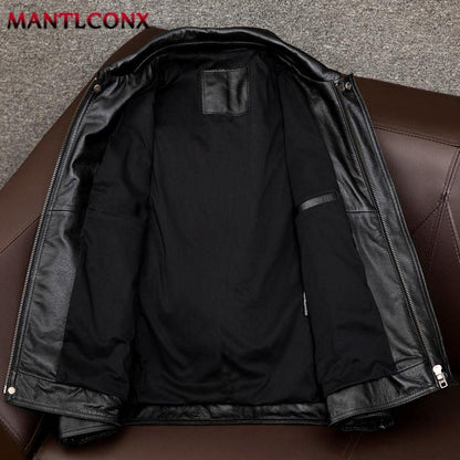 New Classic Motorcycle Men's Leather Jacket PU Leather Coat Men Windbreak Biker Leather Jacket Men Autumn Winter Outerwear 3XL