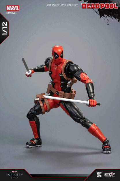 Fondjoy 15cm Deadpool Articulações Móveis 1/12 Modelo de Brinquedo Montado Marvel Anti-Heróis Figura de Anime Presente Brinquedo Infantil Enfeite de Mesa
