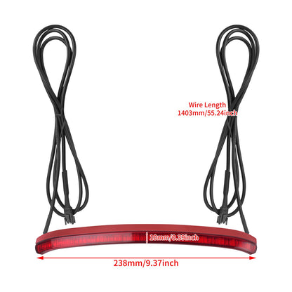 Motorcycle LED Light Rear Fender Turn Signal Brake Indicator For Harley Softail Fat Boy FLFB FLFBS 18-25 Taillight Running Lamp