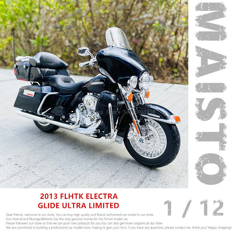 Maisto 1:12 Vários estilos para escolher motocicleta Harley 2013 FLHTK GLIDE Veículos Die Cast Motocicleta Colecionável Modelo de Brinquedo