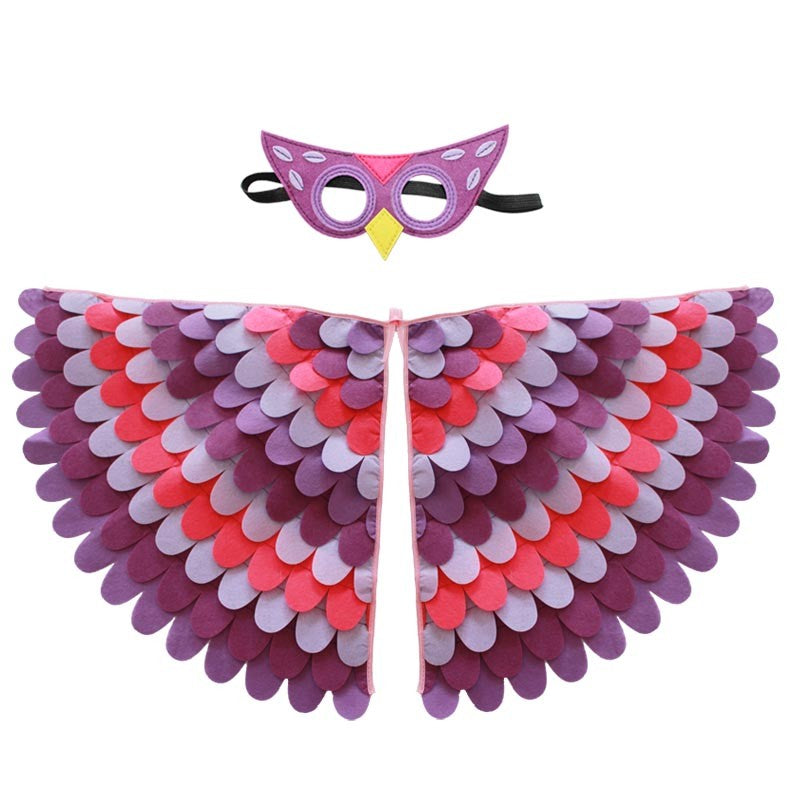 Kids Animal Costume Birds Felt Wings Fun Cosplay Halloween Costumes Butterfly Wing