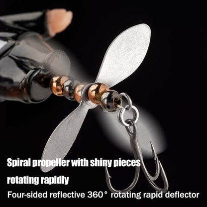 JSFUN 1PC Isca Artificial de Superfície Hélice Plástico Rígido 150mm20g Iscas Artificiais Macias em Desenho Animado para Robalo Perca de Água Doce