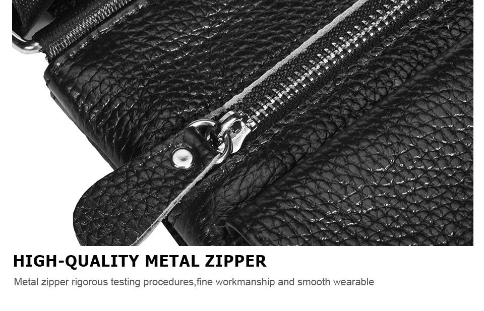 HUMERPAUL Genuine Leather Men's Crossbody Bags Large Capacity Shoulder Sling Bag Multifunction Short Travel Messenger Pack