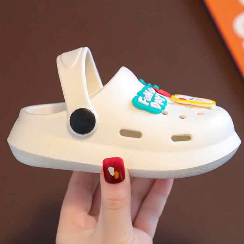 Children's Slippers Summer Boys and Girls Cartoon Cute Anti-Slip Open-Toe Clogs Infant Toddler and Big Kids Sandals
