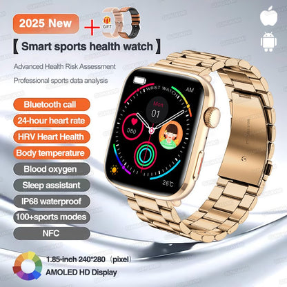 2025 Novo Para Xiaomi Redmi Watch 5 Chamada Bluetooth GPS Rastreamento NFC Frequência cardíaca IP68 À prova d'água Esporte Fitness Pulseira inteligente Unissex