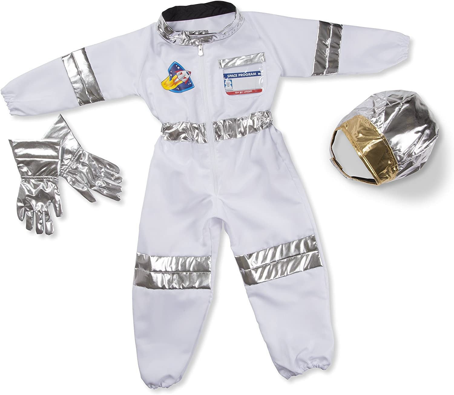 Halloween Astronaut Cosplay Costume Kids Boy Girl Jumpsuit Cartoon Space Party Spaceman Outfit White Spacesuit Bodysuit Clothing