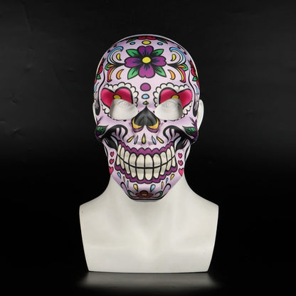 2023 Masks Mexican Day of The Dead Skull Mask Cosplay Halloween Skeletons Print Masks Dress Up Purim Party Costume Prop