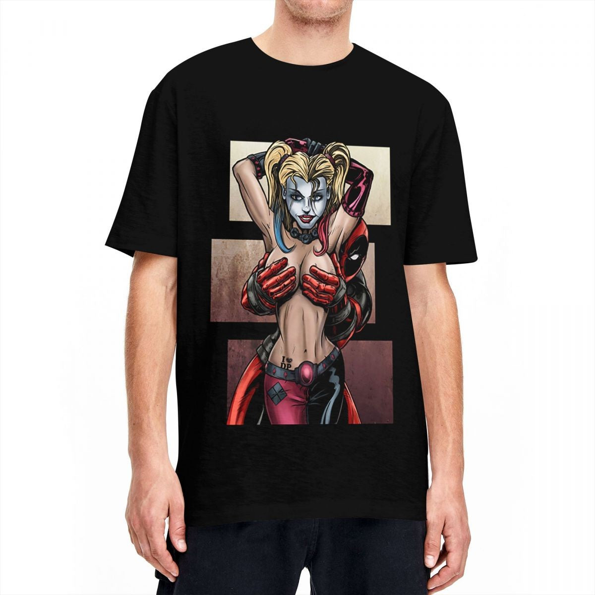 Men Women's T-Shirts Deadpool Is No Joke Funny Pure Cotton Tee Shirt Short Sleeve T Shirts Crew Neck Clothes Gift Idea