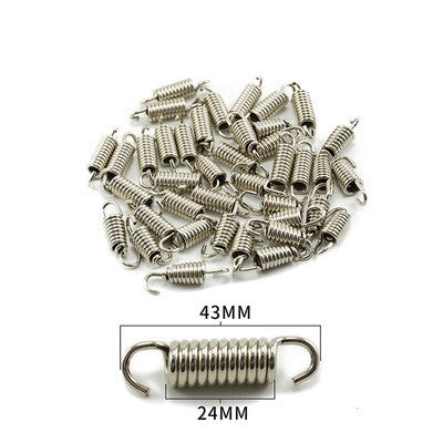 slip-on 2PC Universal Motorcycle Exhaust Spring Hooks Stainless Steel Exhaust Front Middle Link Pipe Rotatable Metal Springs