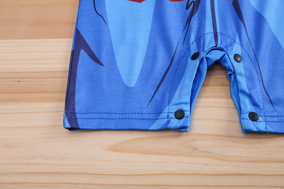 IURNXB Baby Romper Short Sleeve Onesie Boys Newborn Infant Bodysuit Cartoon Print Cosplay Costume Jumpsuit Summer Outfits 1-18M