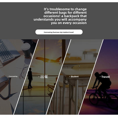 2025 New USB Charging Backpack, Waterproof Anti-Theft Laptop Bag College School Backpack, Business Travel Backpack for Men Women