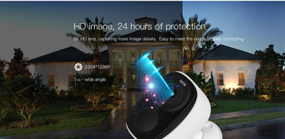 Câmera de vigilância WIFI 3MP Proteção de segurança Câmera IP externa Gravador de vídeo com visão noturna Smart Home Alimentado por bateria