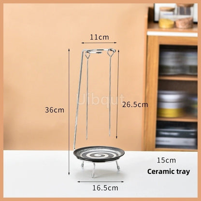 Kebab Barbecue Rack BBQ Cookware Roaster Rack Grill Vertical Stand Spanish outdoor BBQ Skewer Rack for Picnic Party Meat Sausage