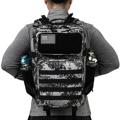 Mochila Tática 45L survival Bag Hunting MOLLE Backpack GYM Para Homens EDC Outdoor Hiking Rucksack com Suporte para Garrafa