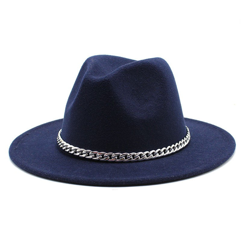Big Size 59-61CM Fedoras Hats for Women Winter Fashion Formal Wedding Decorate Jazz Hats Men Panama Church Hat Chapeau Femme