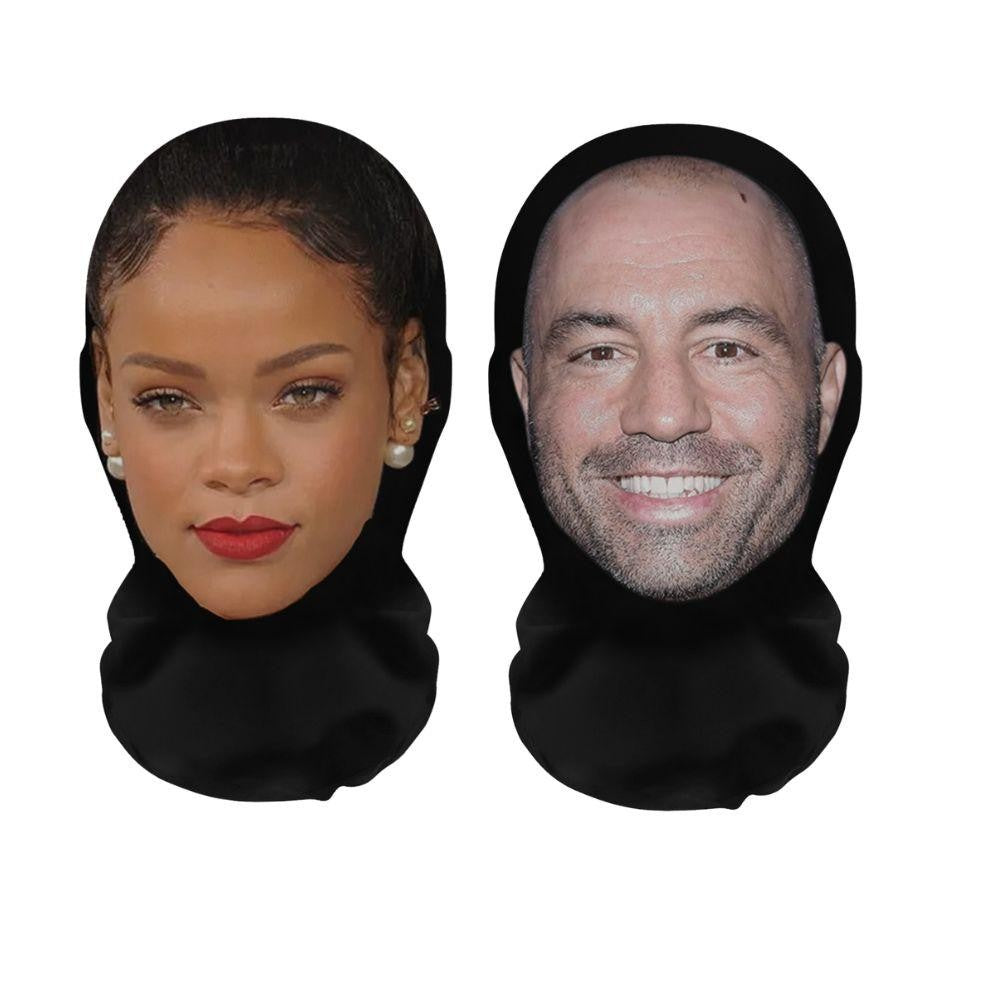 3D Hyper Realistic Funny Balaclava 2 Pack, Elastic Breathable Full Face Cover for Halloween Cosplay Prank Party Outdoor Wear