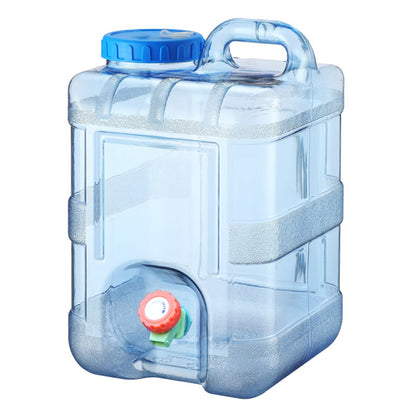 Recipiente de água de 7,5/10/15L com torneira à prova de vazamentos para acampamento, tanque de água de grande capacidade para caminhada de carro