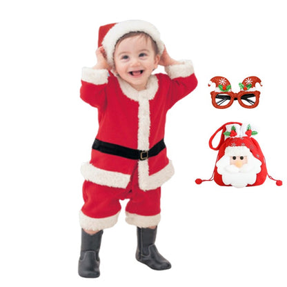 New Year Baby Boys Girls Christmas Santa Claus Costumes Children's Gifts Children Halloween Cosplay Party Kids Clothes
