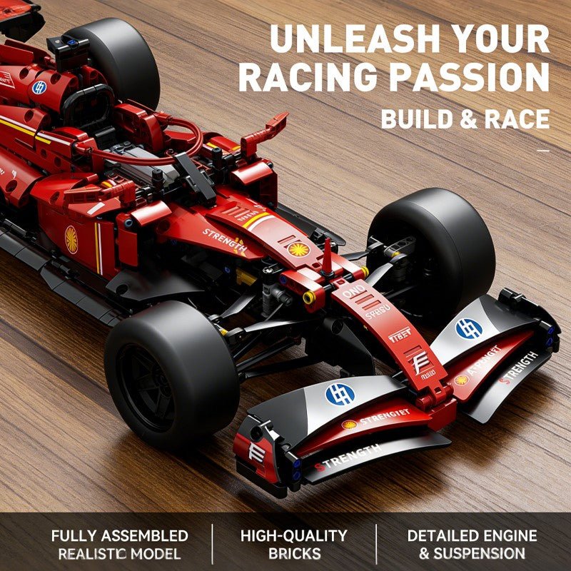 2026 NEW Technical Super Sports Car 1200Pcs RedBlue Racing Car Building Blocks MOC DIY Assembly Model Set Toy Gift for Boy Decor